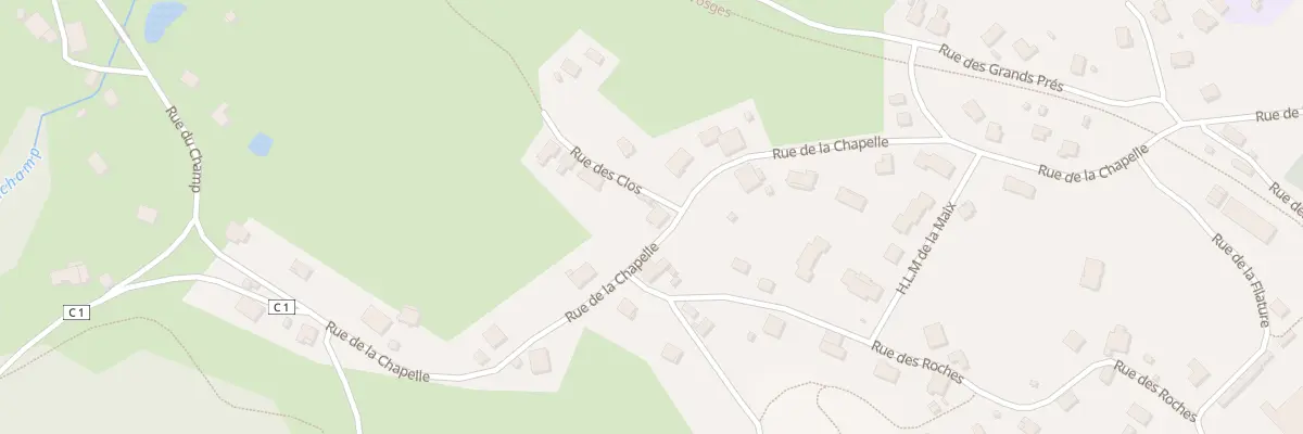 Plan du 1 Rue des Clos à Ramonchamp