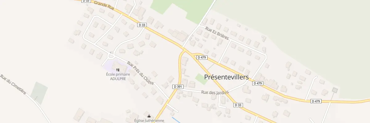 Plan du 1 Rue de Bavans à Présentevillers
