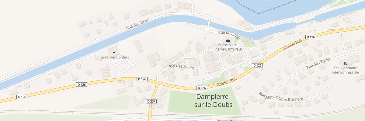 Plan du 12 Rue des Fleurs à Dampierre-sur-le-Doubs