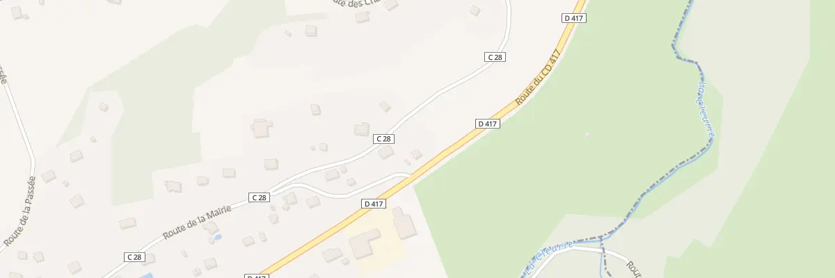 Plan du 25 Rte du Cd 417 à La Forge