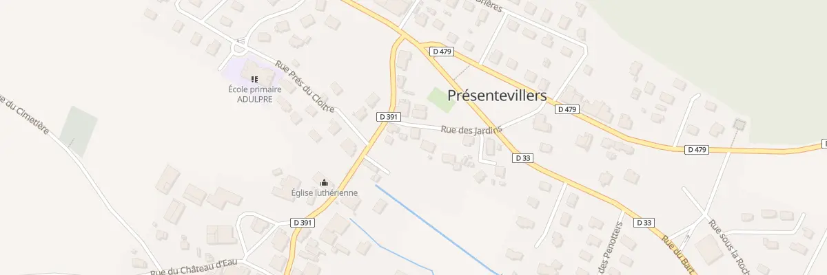 Plan du 2 Rue des Jardins à Présentevillers