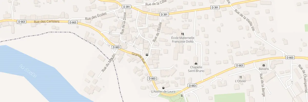 Plan du 2A Rue de l’Étoile à Bavans