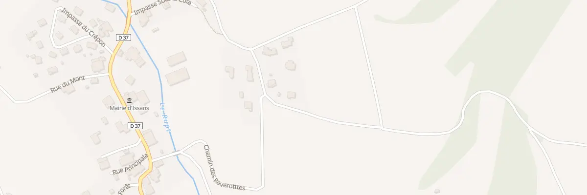 Plan du 9 Che de Montevillers à Issans