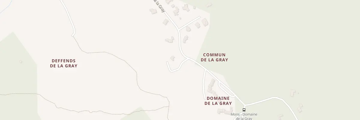 Plan du 5052 Commun de la Gray" à Mons