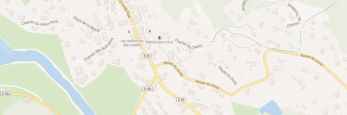 Plan du 1 Rte du Droit à Thiéfosse