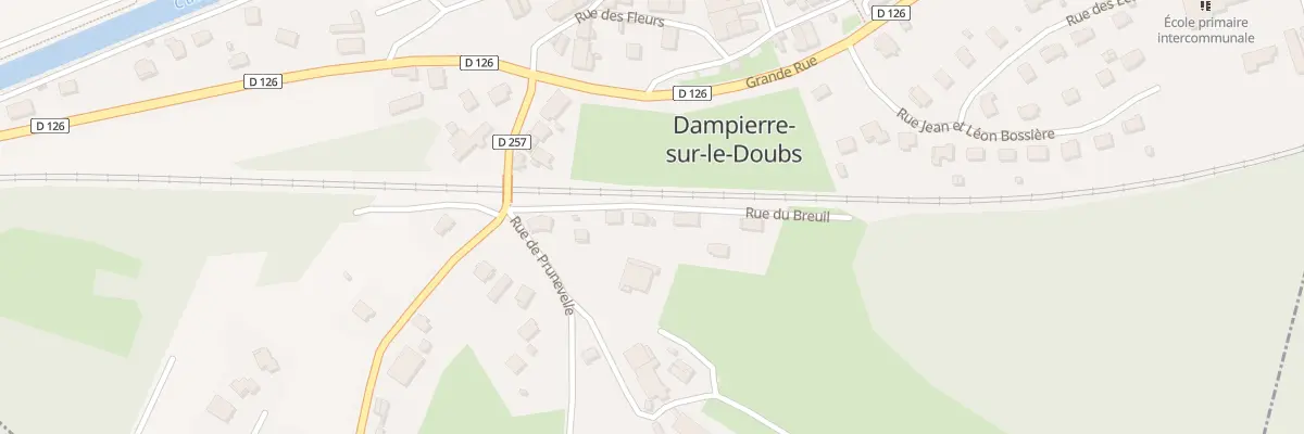 Plan du 5 Rue du Breuil à Dampierre-sur-le-Doubs