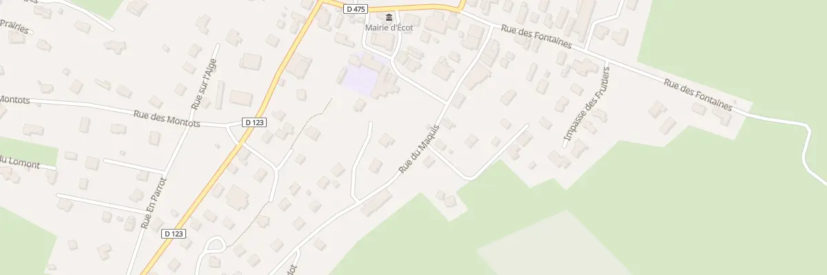 Plan du 6B Rue du Maquis à Écot