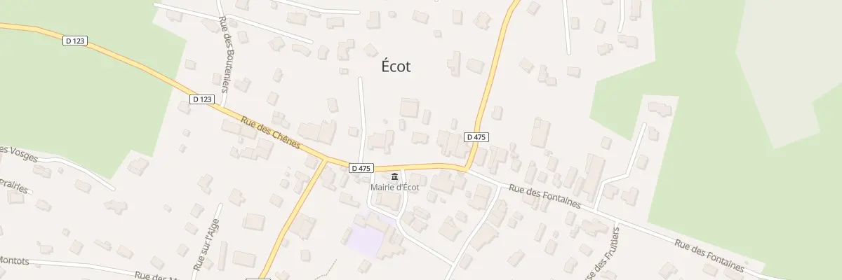 Plan du 8 Rue des Chênes à Écot