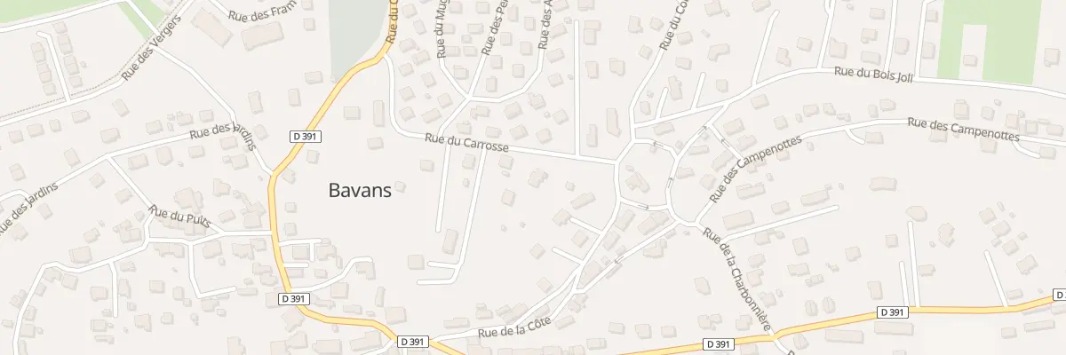 Plan du 3 Rue du Carrosse à Bavans