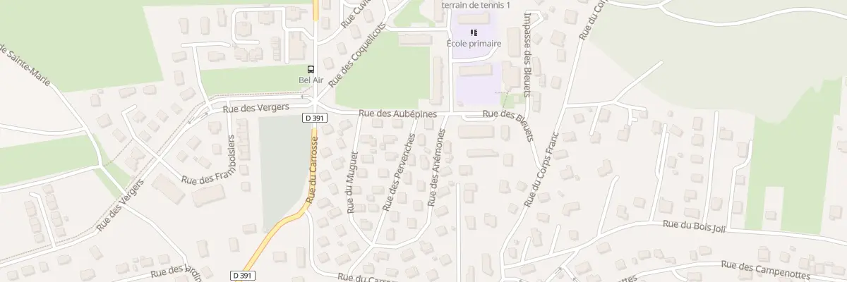 Plan du 12 Rue des Pervenches à Bavans