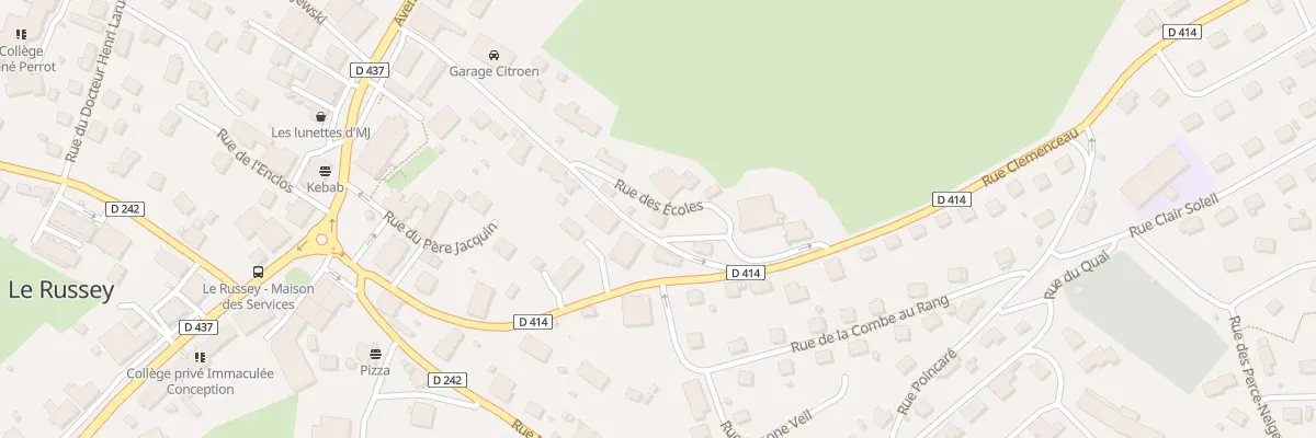 Plan du 7A Rue des Ecoles au Russey