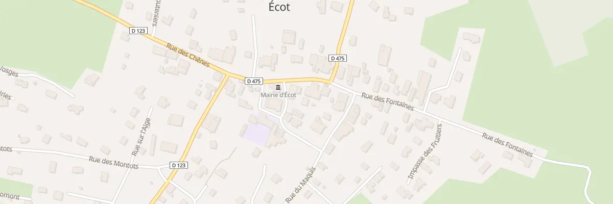 Plan du 1 Rue de l’Eglise à Écot