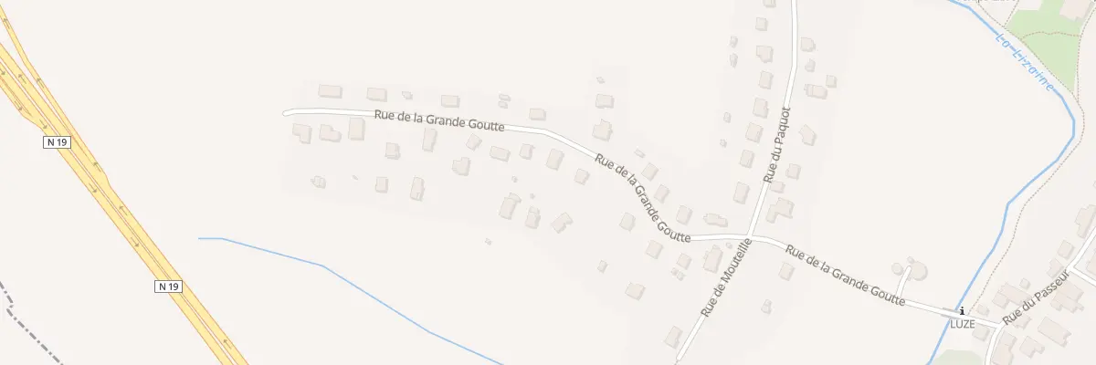 Plan du 11 Rue de la Grande Goutte à Luze