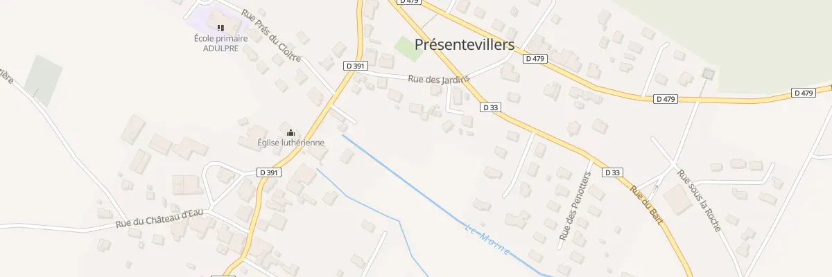 Plan du 11 Rue de Bavans à Présentevillers