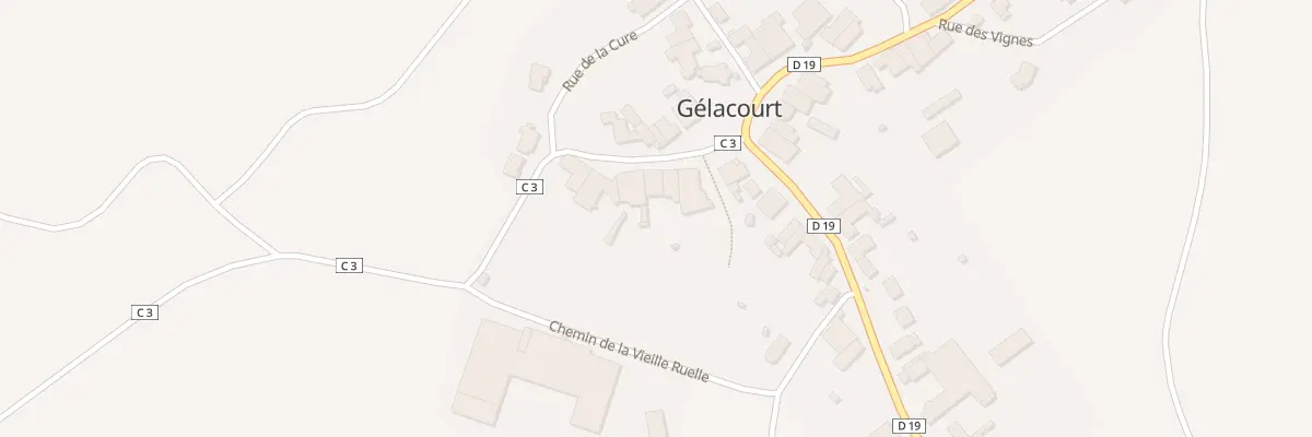 Plan du 7 Rue de Flacourt à Gélacourt