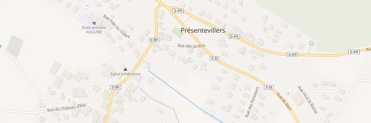 Plan du 6 Rue des Jardins à Présentevillers