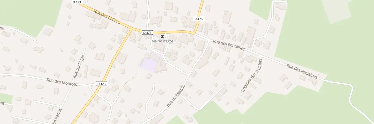 Plan du 6 Rue du Maquis à Écot