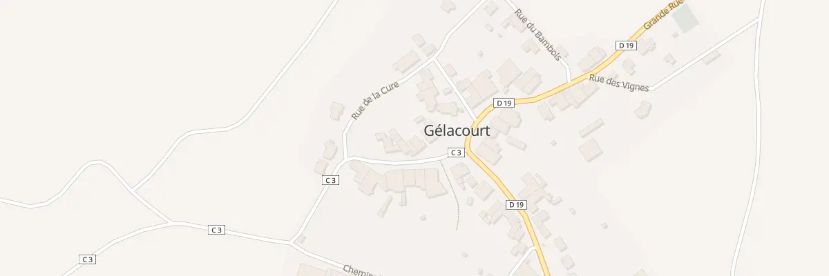 Plan du 6 Rue de Flacourt à Gélacourt