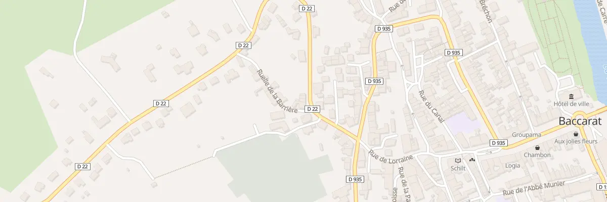Plan du 13 Rue de la Barriere à Baccarat