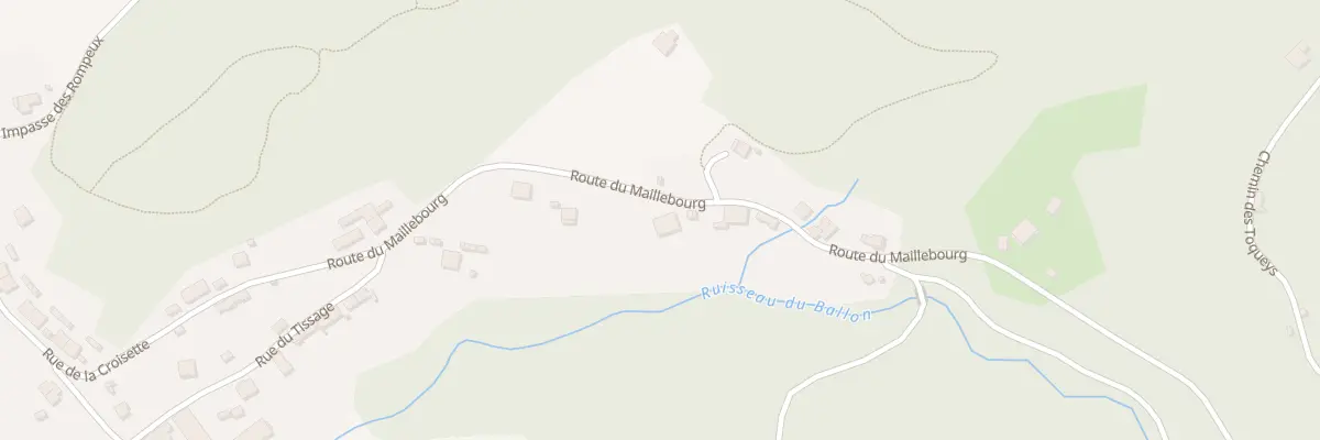 Plan du 14 Rte du Maillebourg à Haut-du-Them-Château-Lambert