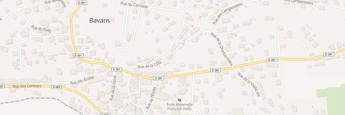 Plan du 6 Rue de la Côte à Bavans