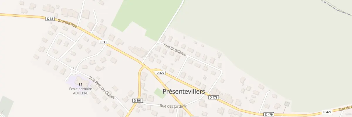 Plan du 8 Rue Ez Brieres à Présentevillers