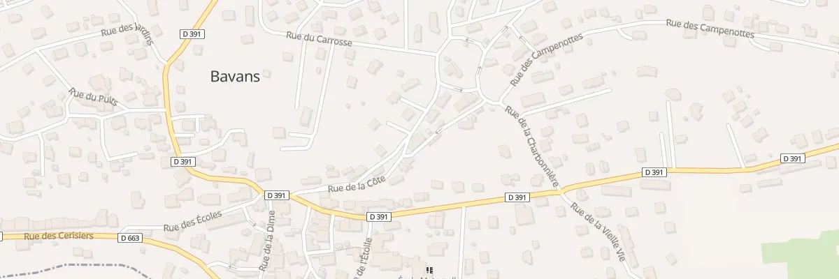Plan du 8 Rue de la Côte à Bavans