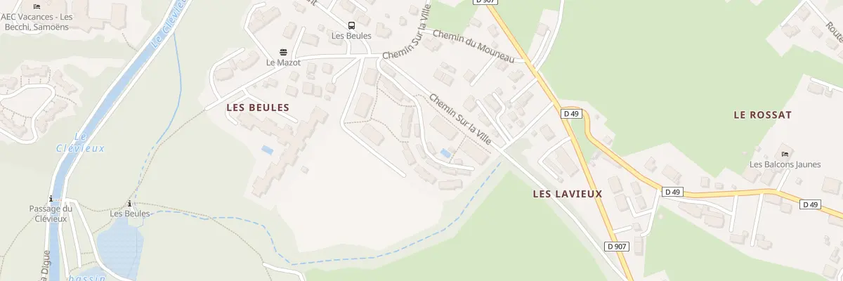 Plan du 347 Che de sur la Ville à Samoëns