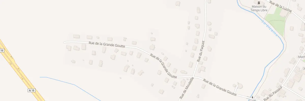 Plan du 10 Rue de la Grande Goutte à Luze
