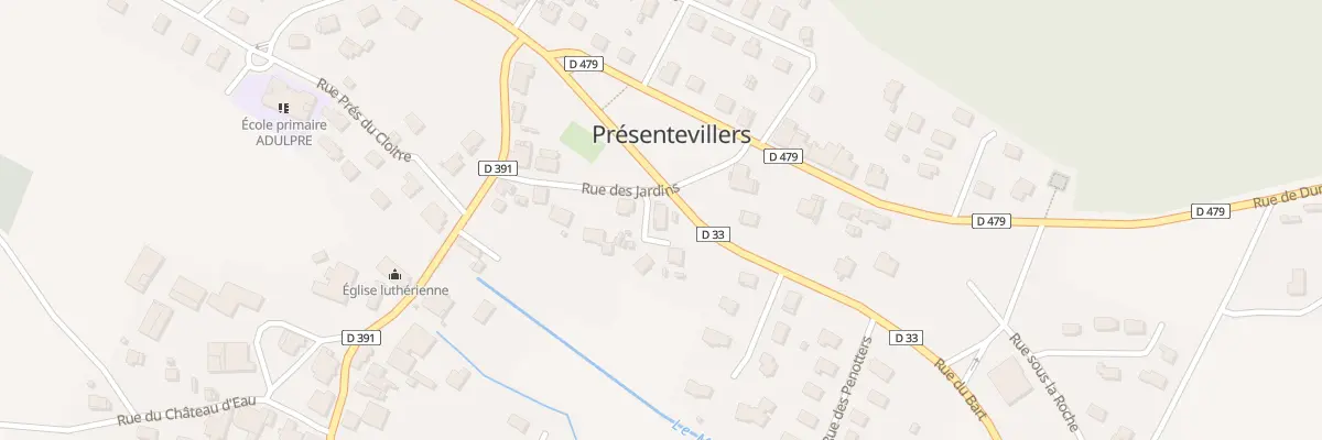 Plan du 1 Rue du Champ Prevot à Présentevillers