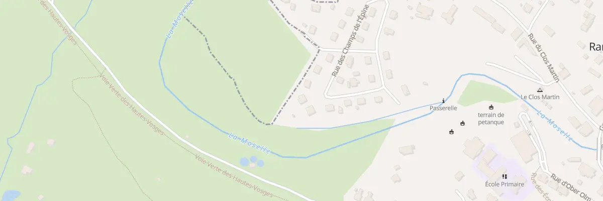 Plan du 25 Rue des Champs de l’Epine à Ramonchamp