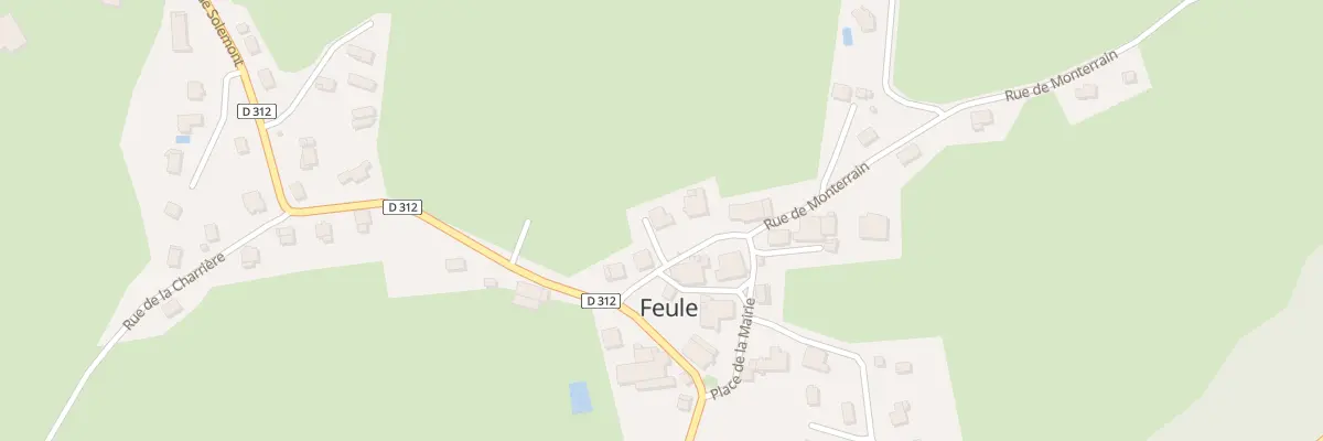 Plan du 4 Rue de la Fontaine à Feule