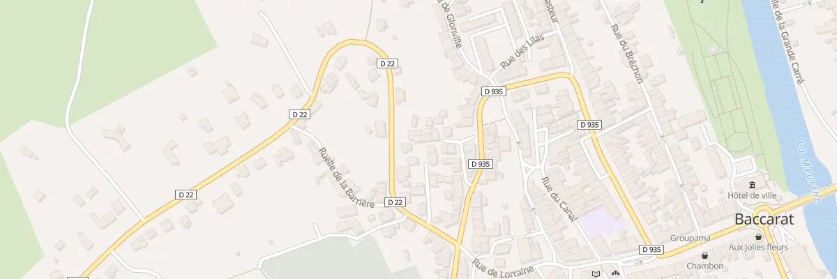 Plan du 13B Rue des Carmes à Baccarat