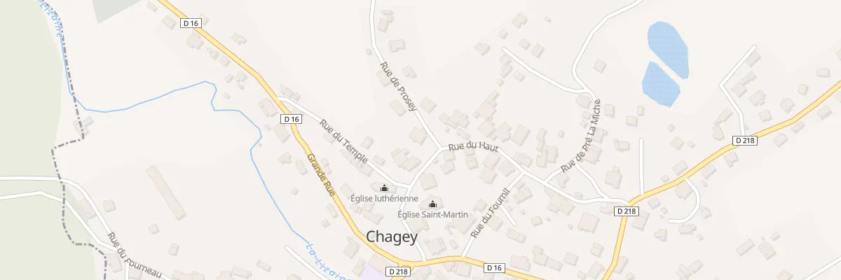 Plan du 3 Rue de Prosey à Chagey