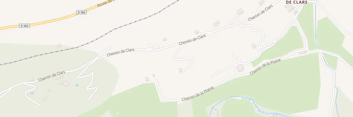 Plan du 1555 Che de Clars à Escragnolles