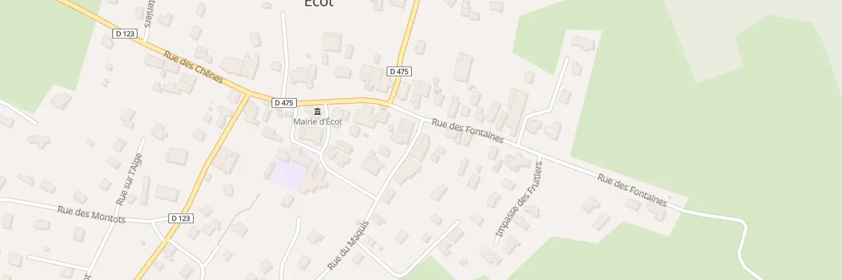 Plan du 1 Rue du Maquis à Écot