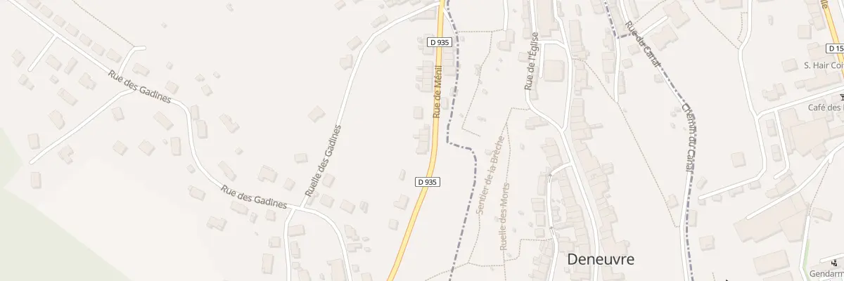 Plan du 58 Rue de Ménil à Baccarat