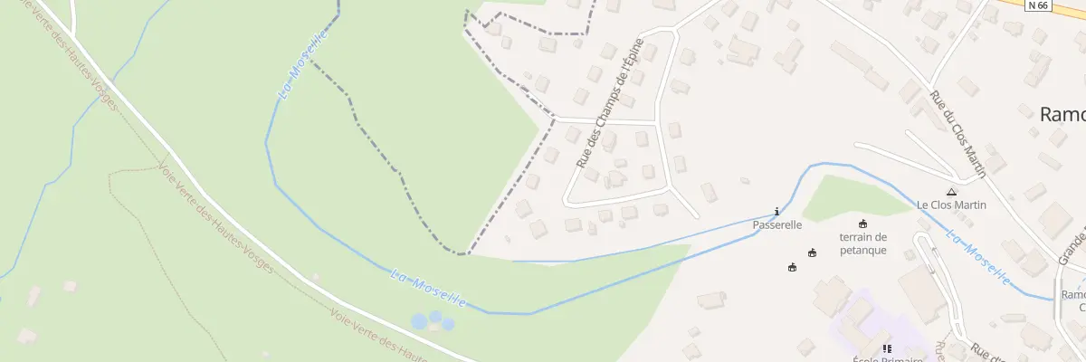 Plan du 24 Rue des Champs de l’Epine à Ramonchamp