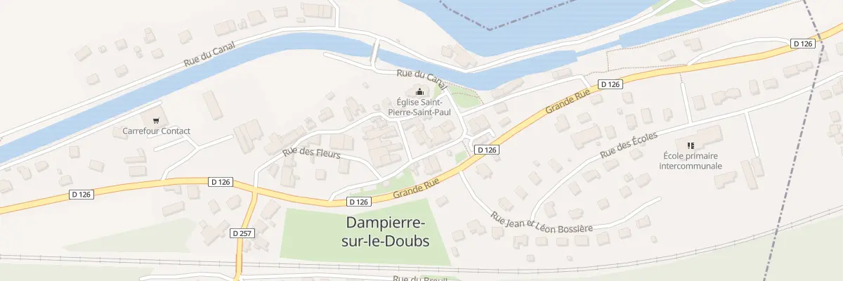Plan du 2 Rue de la Mairie à Dampierre-sur-le-Doubs