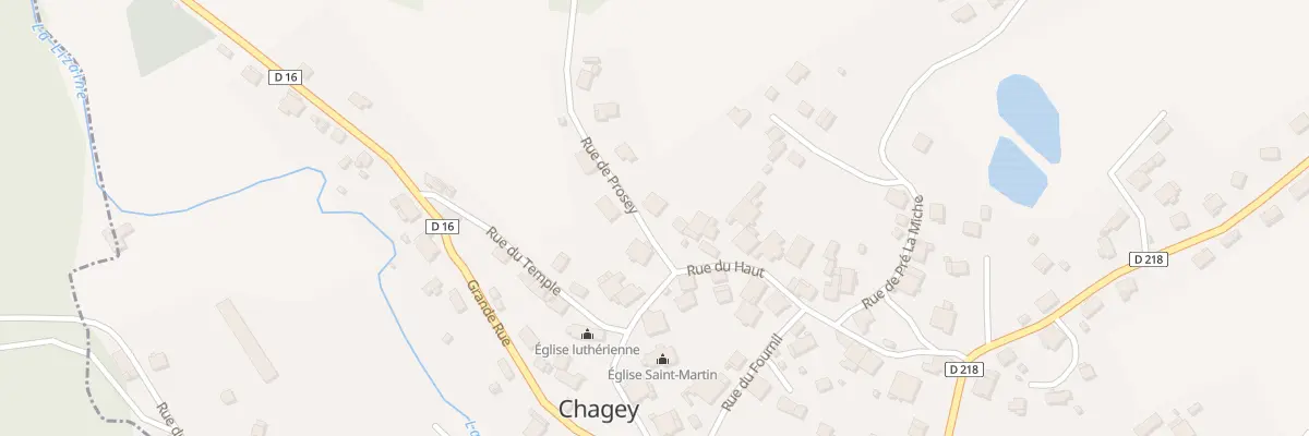 Plan du 2 Rue de Prosey à Chagey