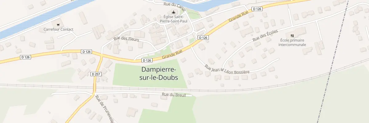 Plan du 13 Gr Grande Rue à Dampierre-sur-le-Doubs