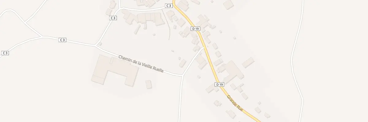 Plan du 1 Rue Vieille Ruelle à Gélacourt