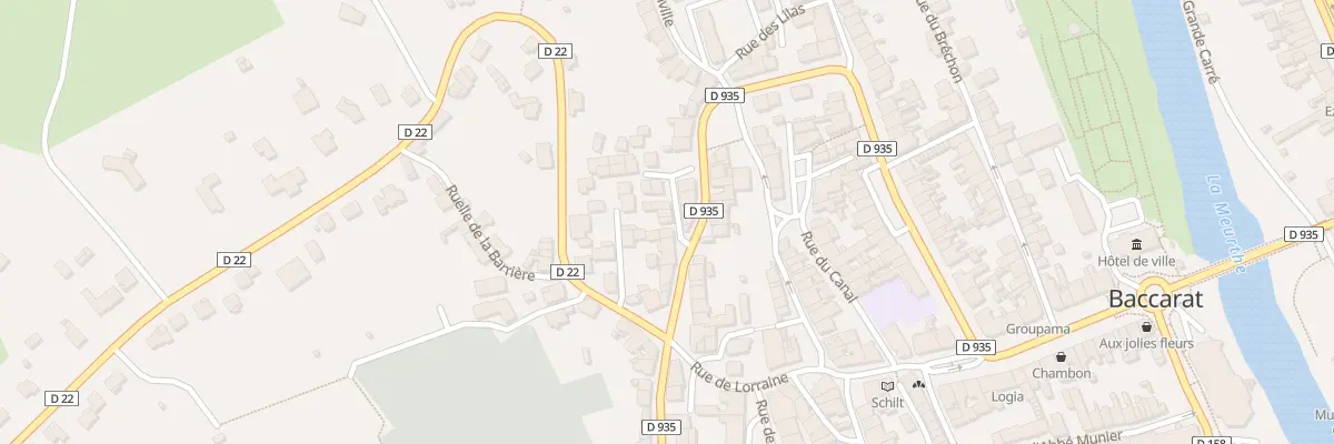 Plan du 5 Rue des Carmes à Baccarat