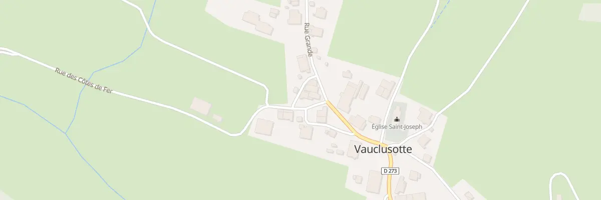 Plan du 4 Rue des Cotes de Fer à Vauclusotte