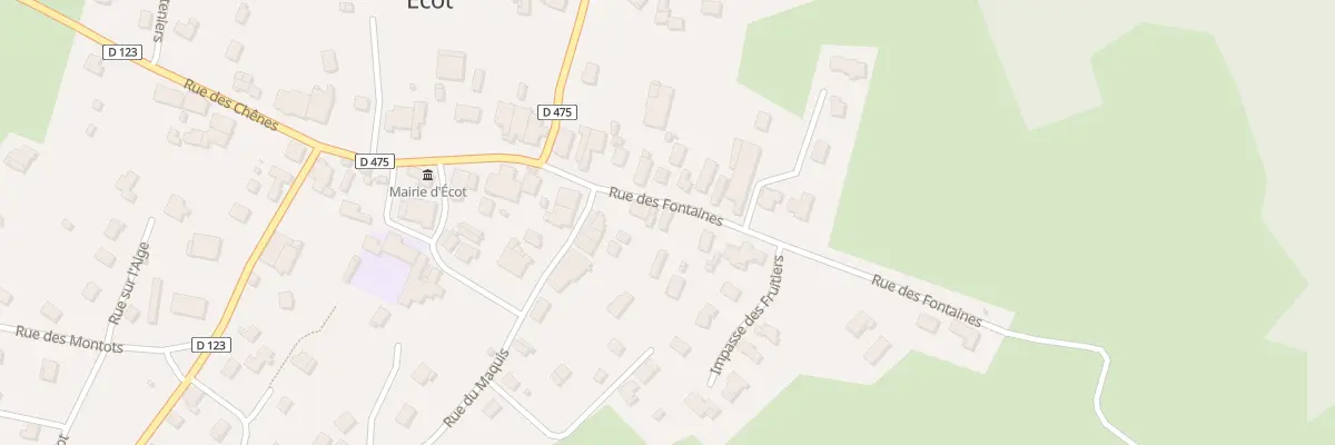 Plan du 6 Rue des Fontaines à Écot