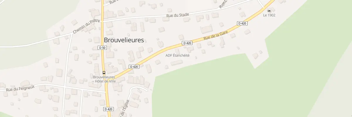 Plan du 12 Rue de la Gare à Brouvelieures