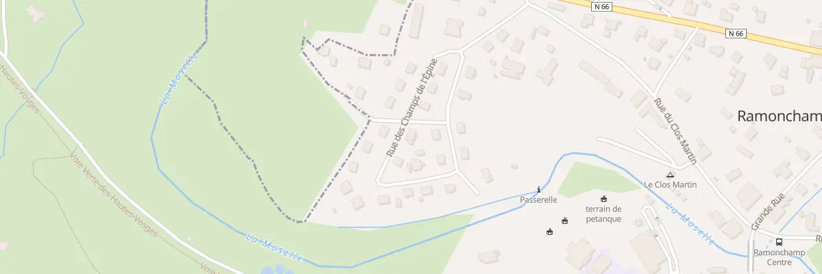 Plan du 21 Rue des Champs de l’Epine à Ramonchamp