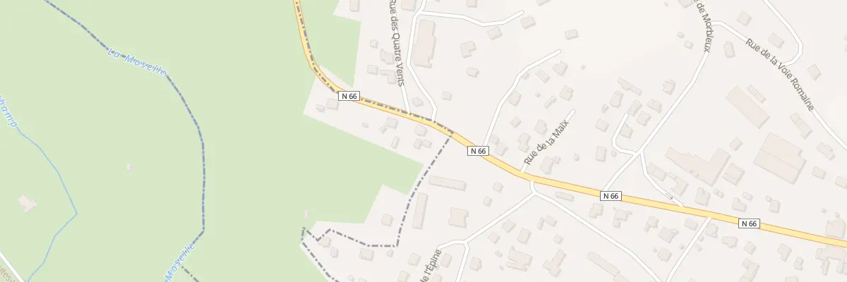 Plan du 74 Rue d’Alsace à Ferdrupt