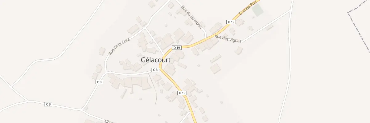 Plan du 11 Grande Rue à Gélacourt
