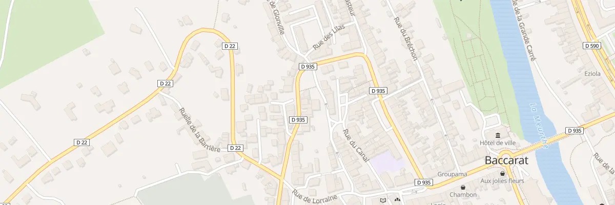 Plan du 9B Rue de Ménil à Baccarat